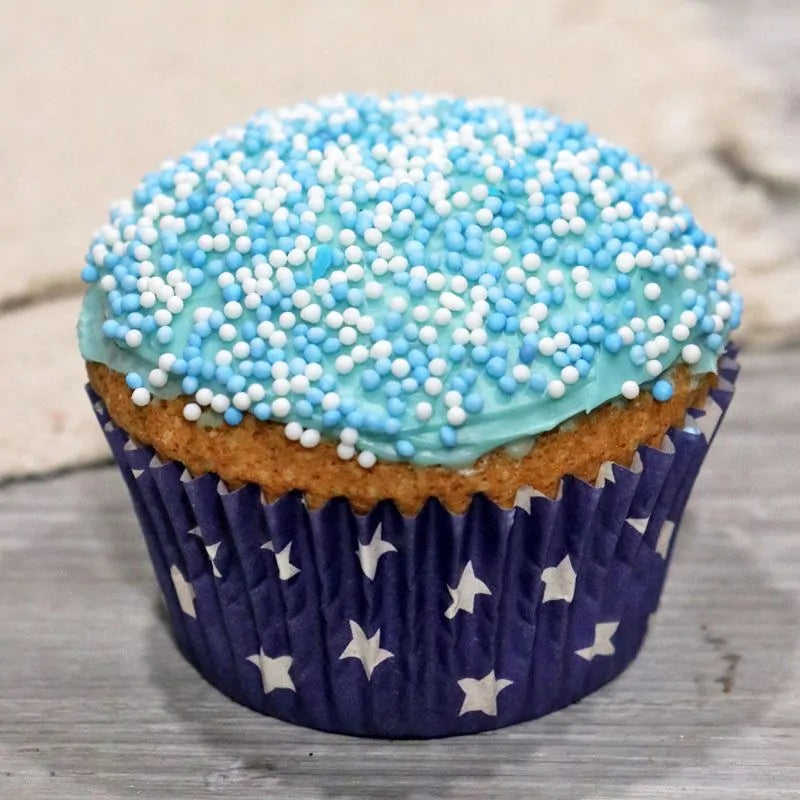 PatisDécor - Décors mini billes bleues et blanches - 90g