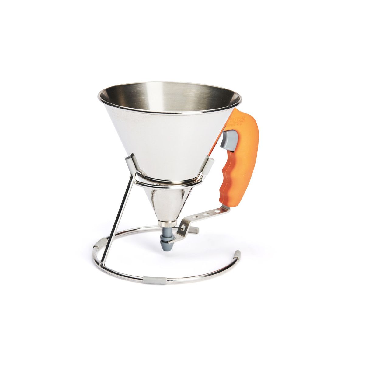 De Buyer - Entonnoir à piston avec pied 0,8 L. inox KWIK