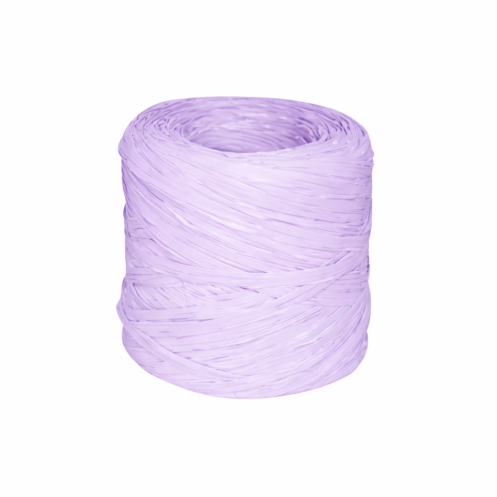 bobine de raphia lilas