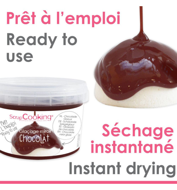 ScrapCooking - Glaçage miroir prêt à l'emploi chocolat - 300g