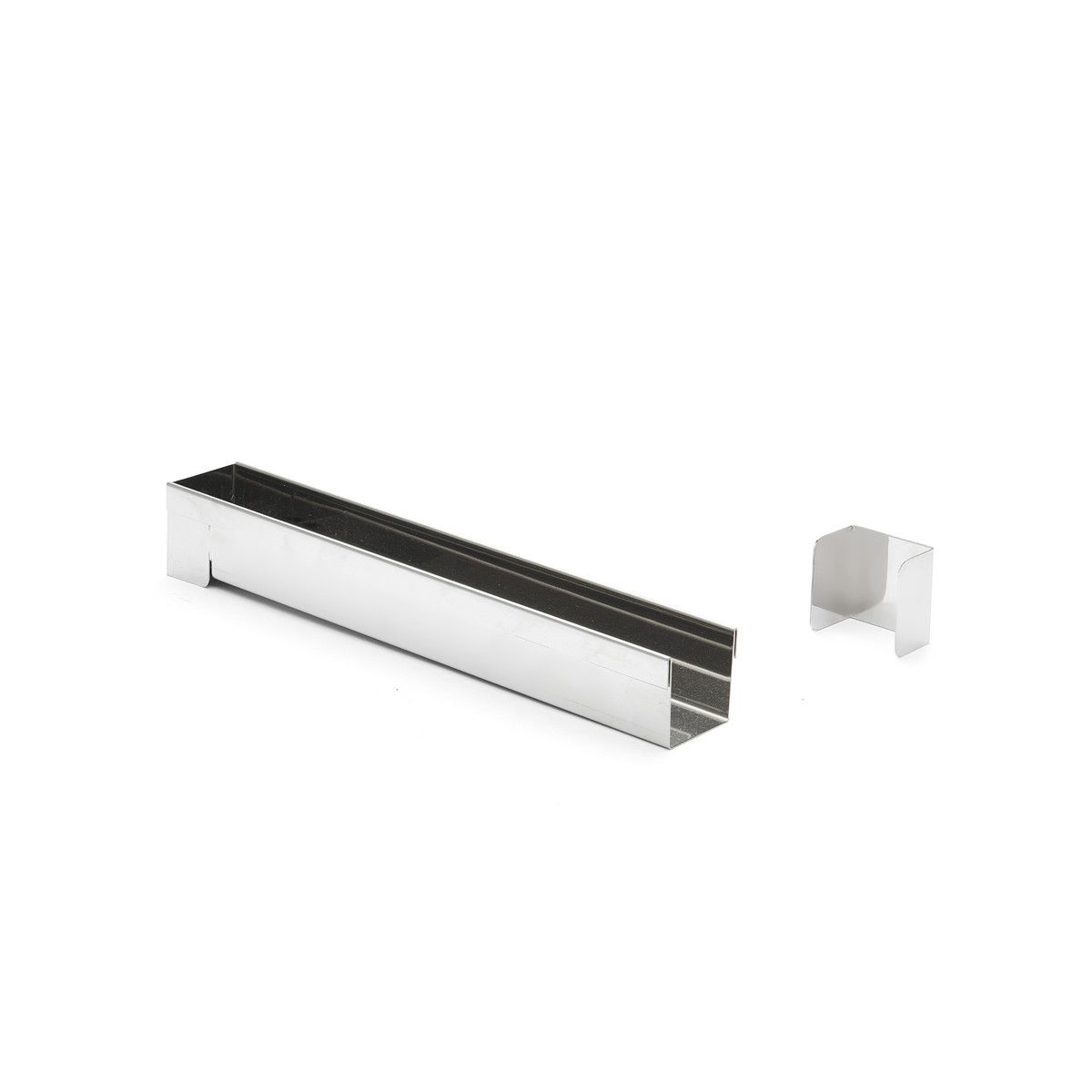 De Buyer - Gouttière à bûche inox démontable Carrée - 30x4cm