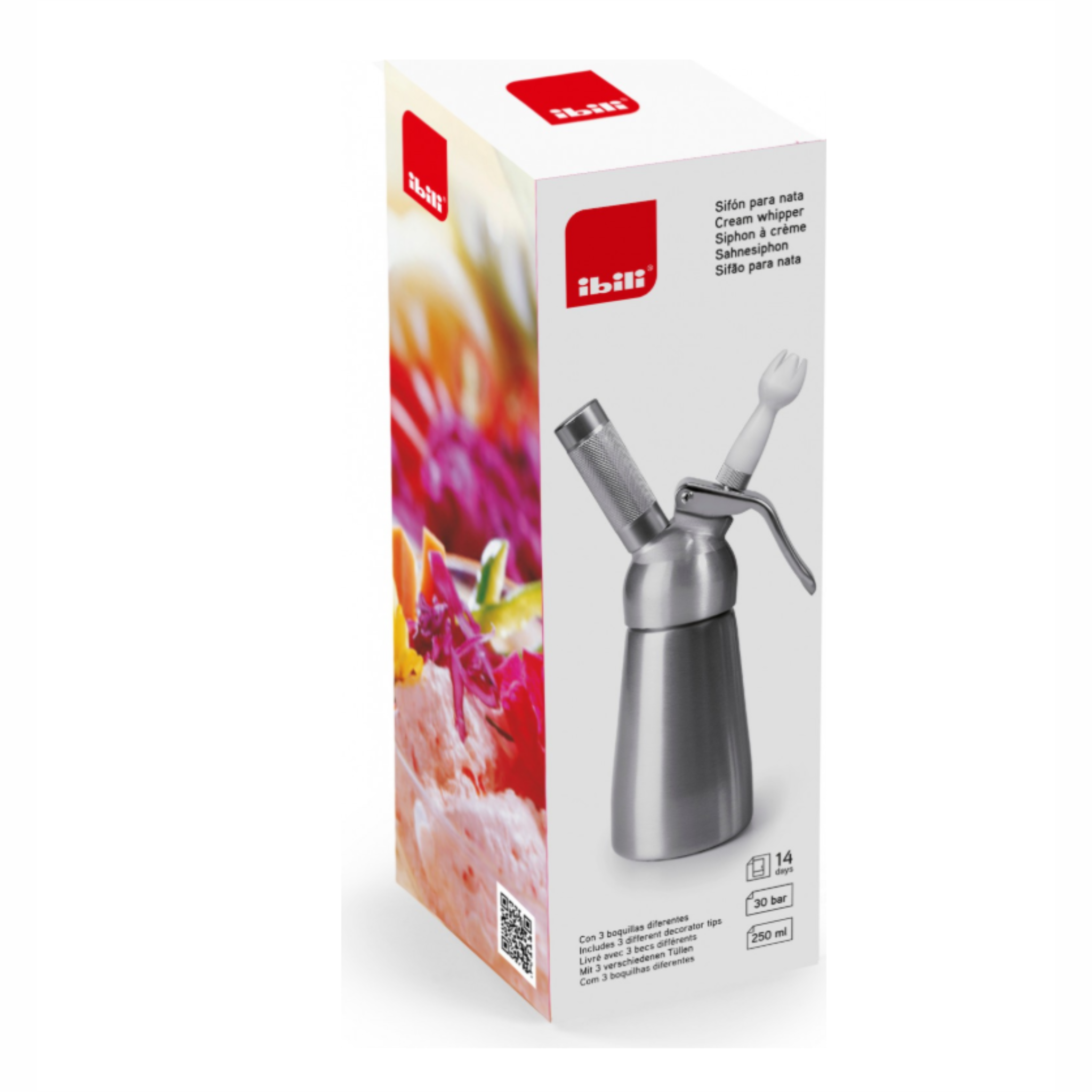 Ibili - Siphon à Crème Chantilly "Eco" 250 ml