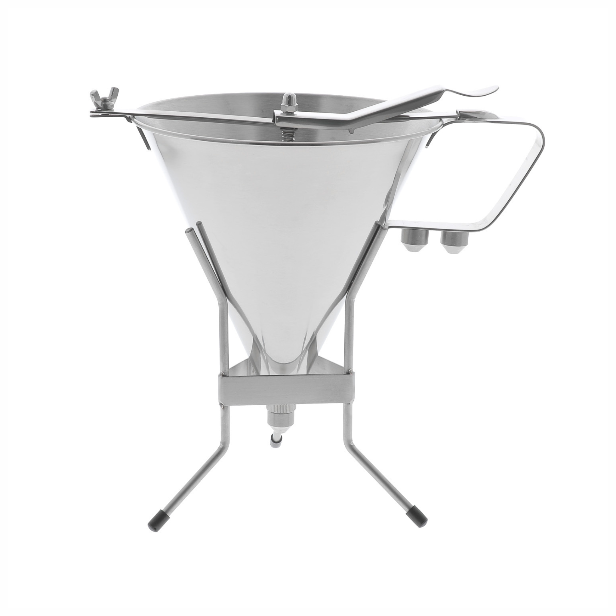 Mallard Ferrière - Entonnoir à Fondant Inox avec Support 1.9L
