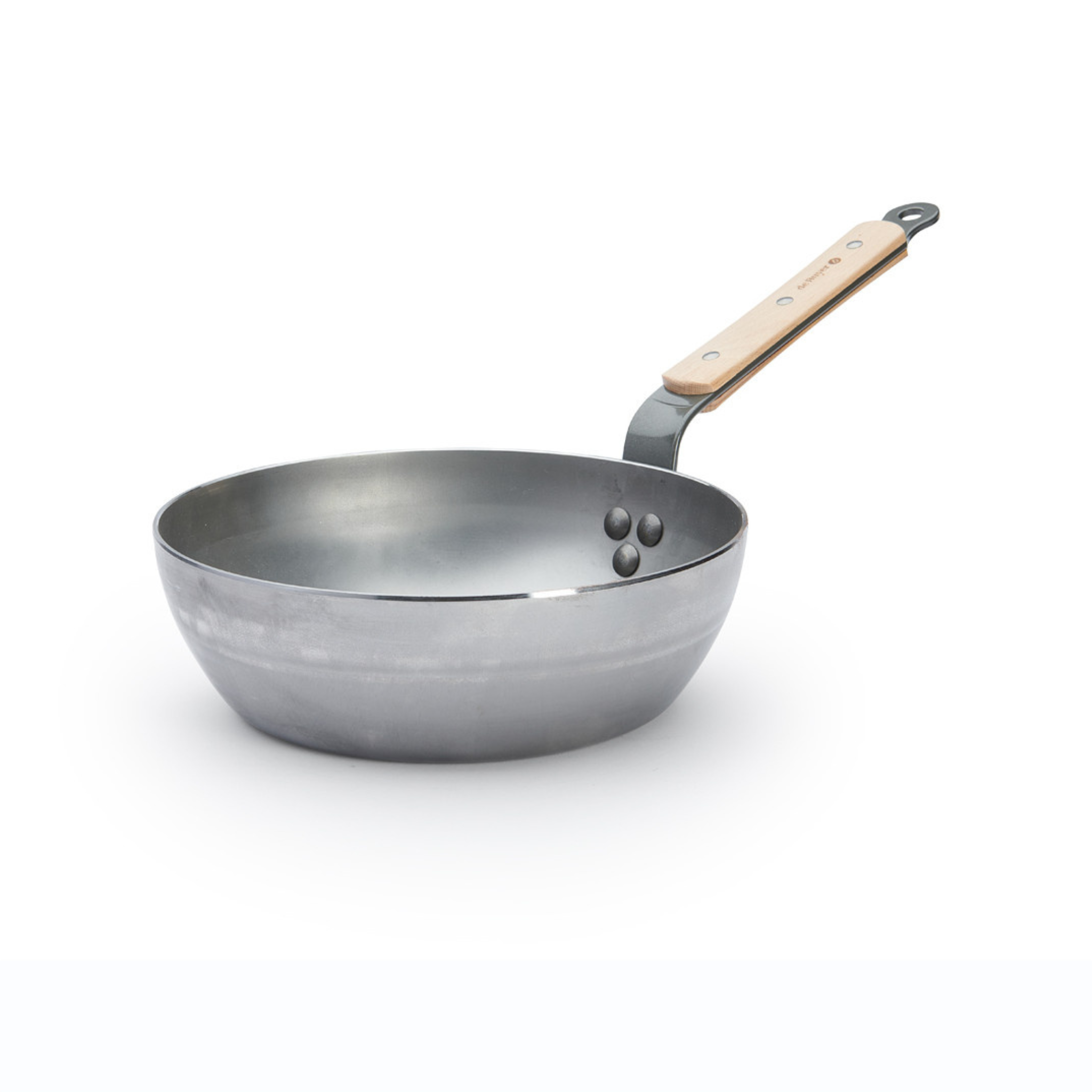 De Buyer - Sauteuse paysanne en acier MINERAL B BOIS Ø 24 cm