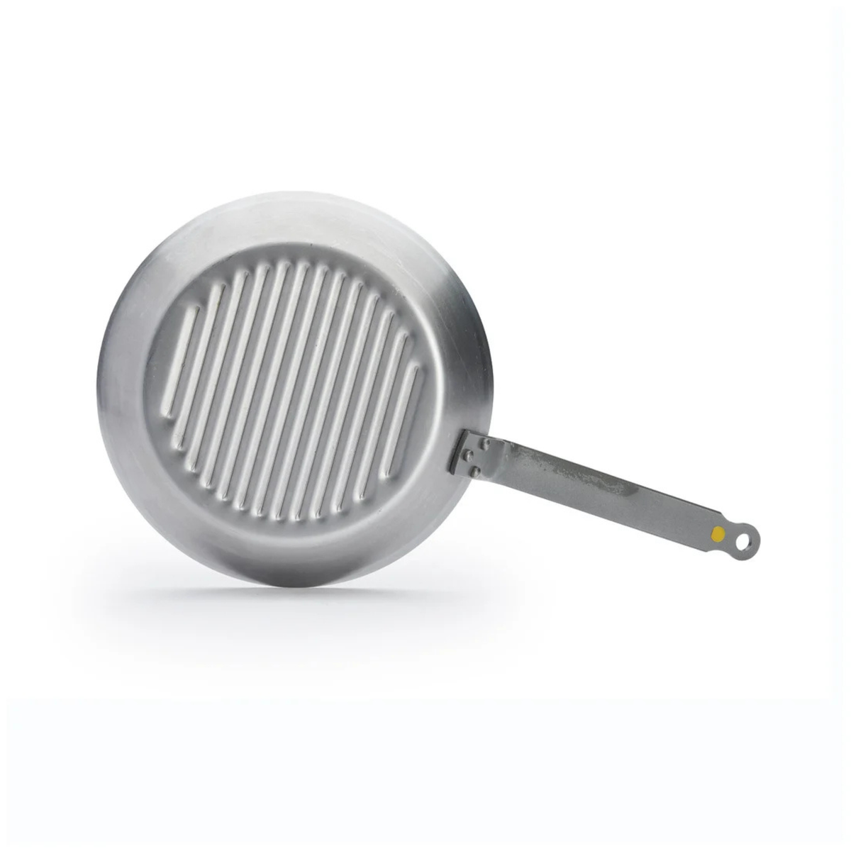 Poêle grill en acier – vue du fond strié
