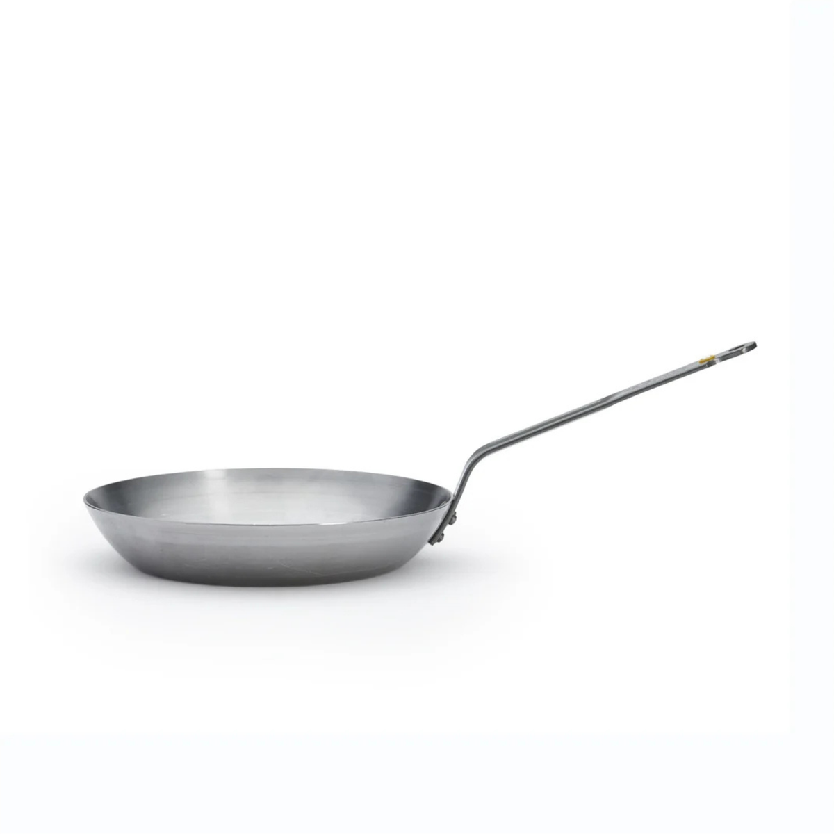 Poêle grill en acier avec manche long – vue latérale