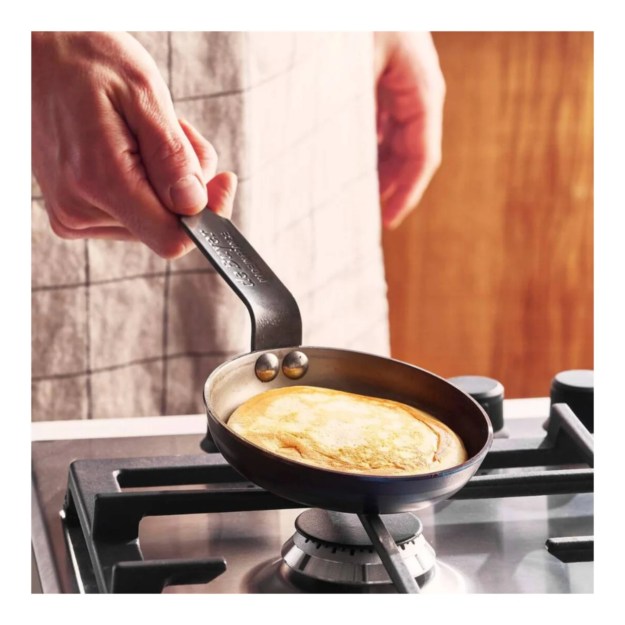 De Buyer - Poêle à blinis en acier MINERAL B