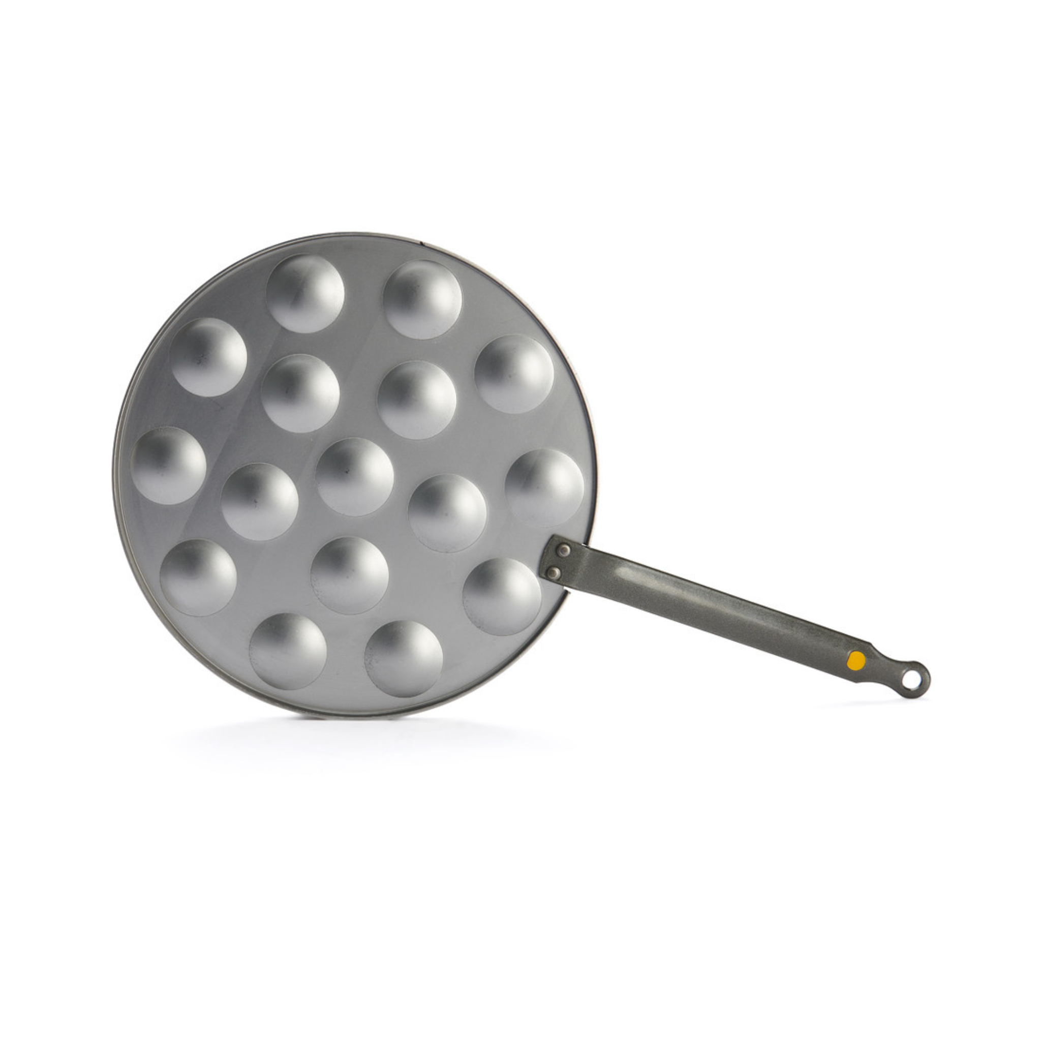 De Buyer - Poêle à Poffertjes & mini-blinis en acier MINERAL B Ø 27 cm - 16 poffertjes Ø 4 cm