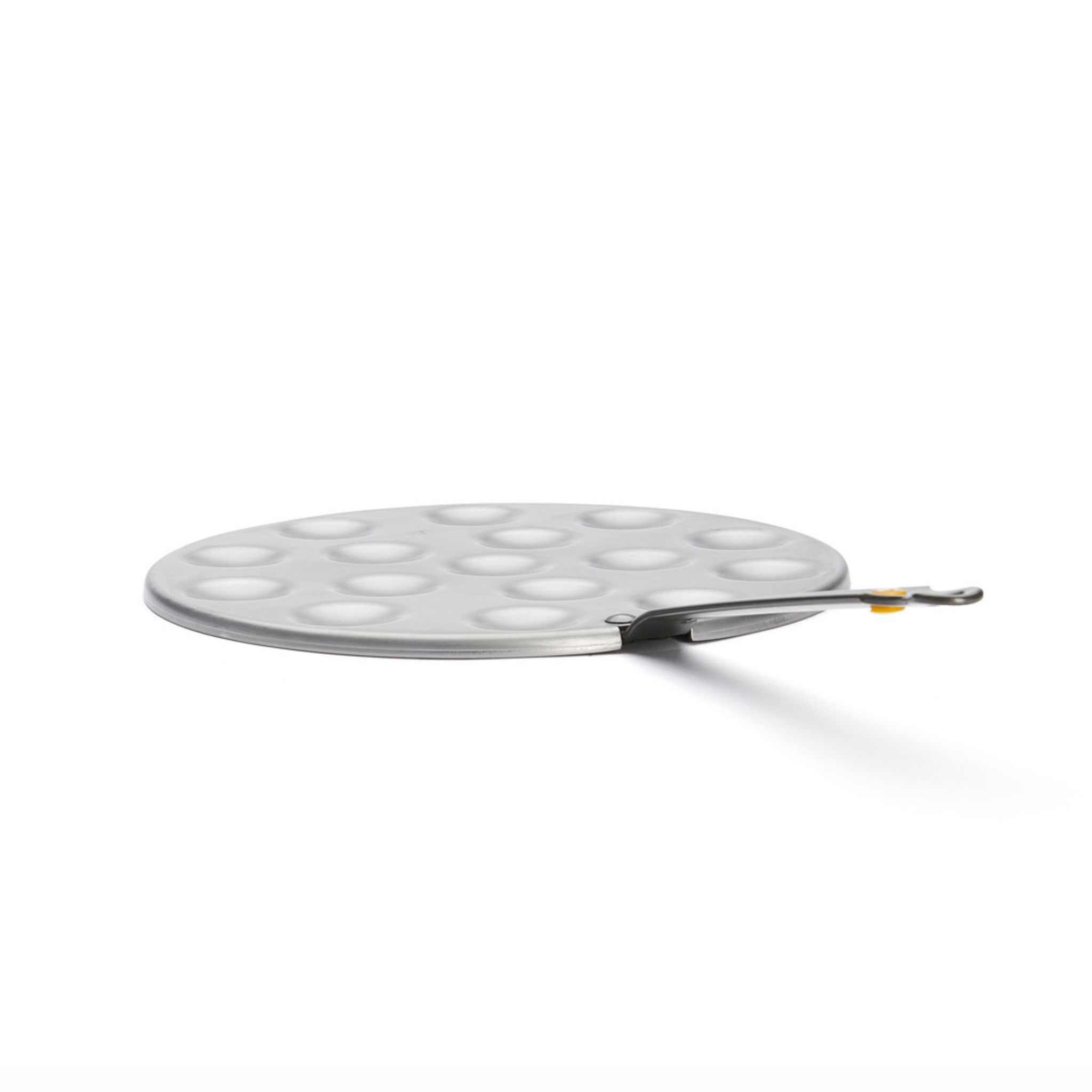 De Buyer - Poêle à Poffertjes & mini-blinis en acier MINERAL B Ø 27 cm - 16 poffertjes Ø 4 cm