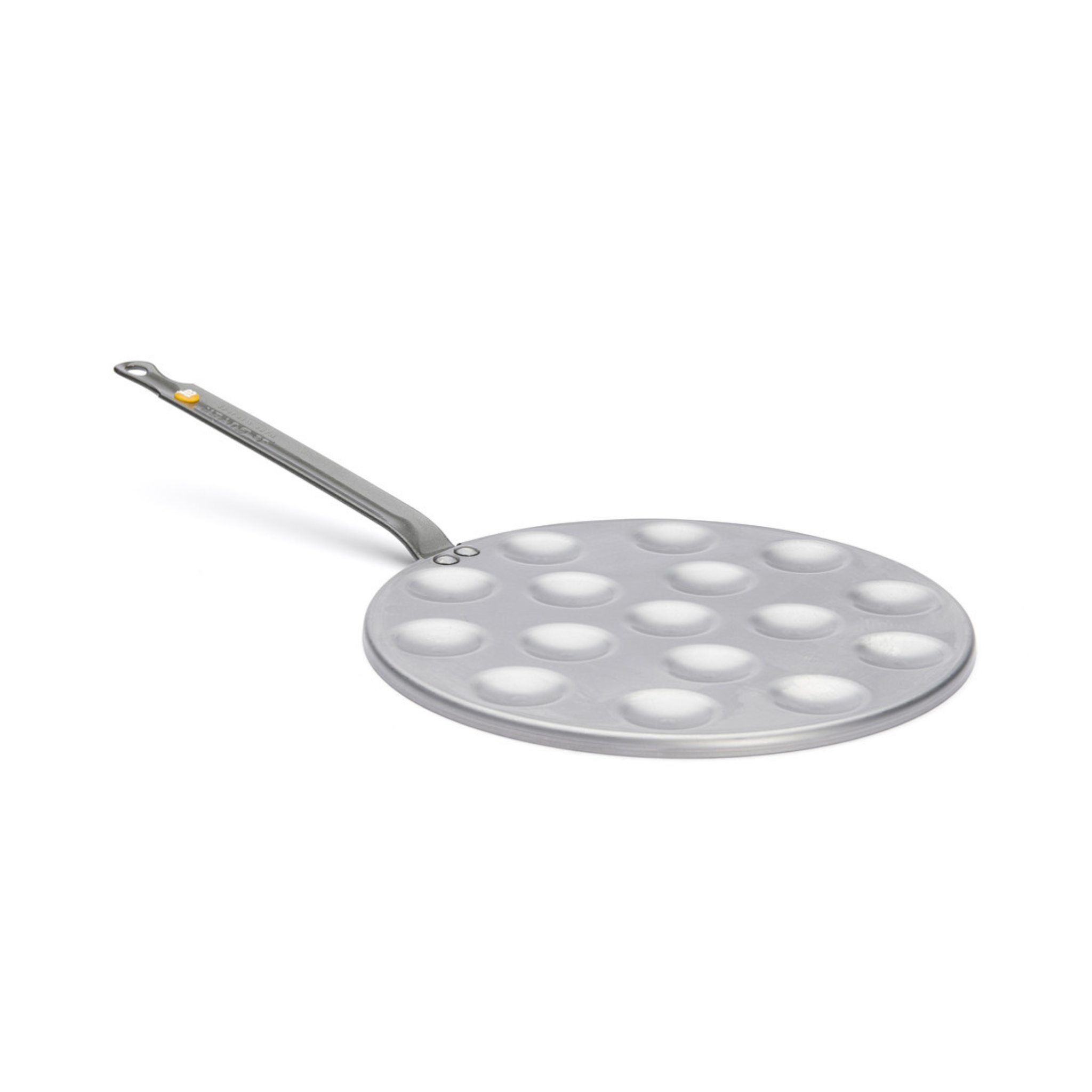 De Buyer - Poêle à Poffertjes & mini-blinis en acier MINERAL B Ø 27 cm - 16 poffertjes Ø 4 cm