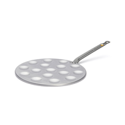 De Buyer - Poêle à Poffertjes & mini-blinis en acier MINERAL B Ø 27 cm - 16 poffertjes Ø 4 cm
