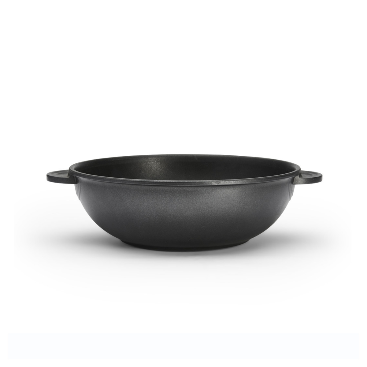 Cocotte ronde noire vue de face