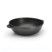 Cocotte ronde noire à deux anses