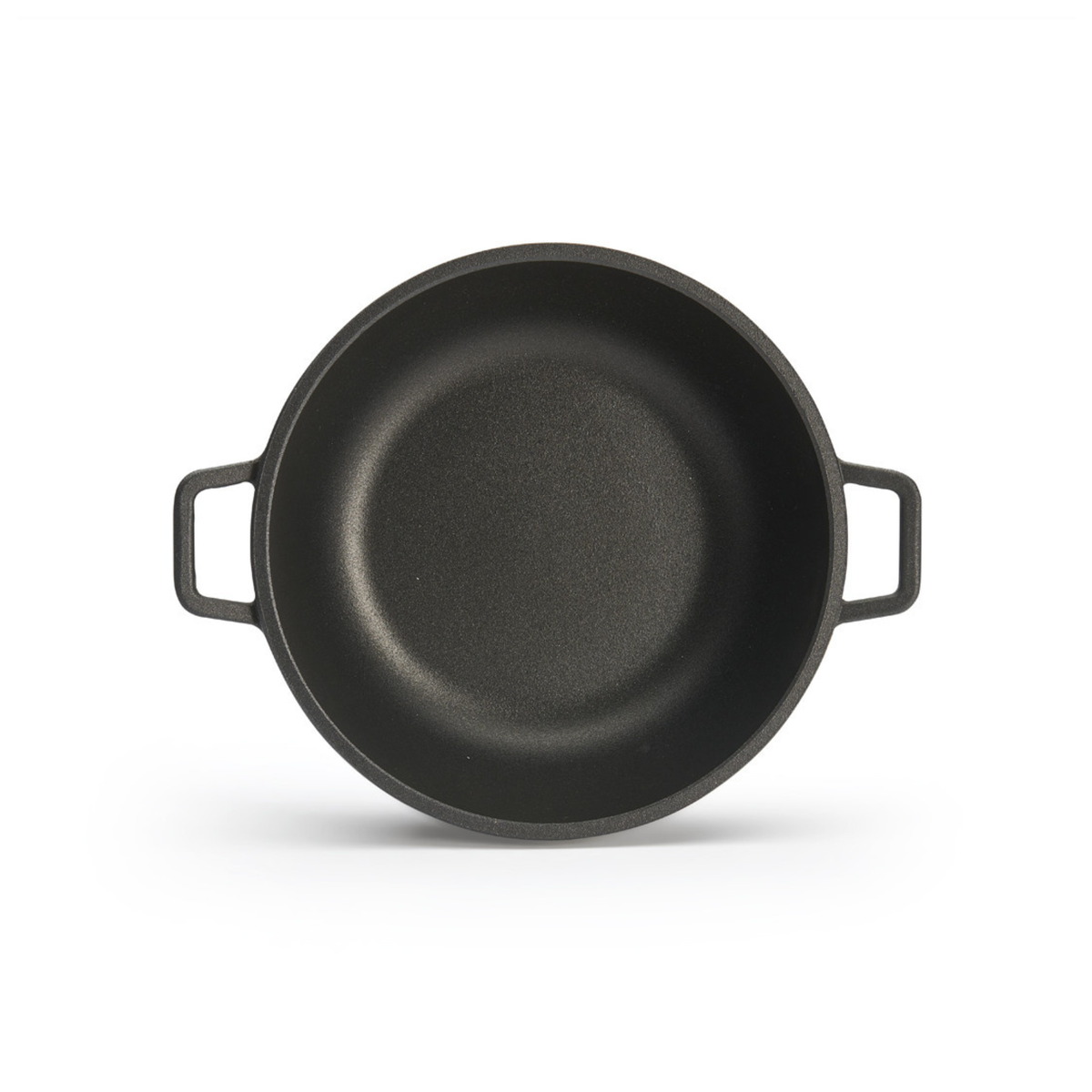 Cocotte ronde noire vue de dessus