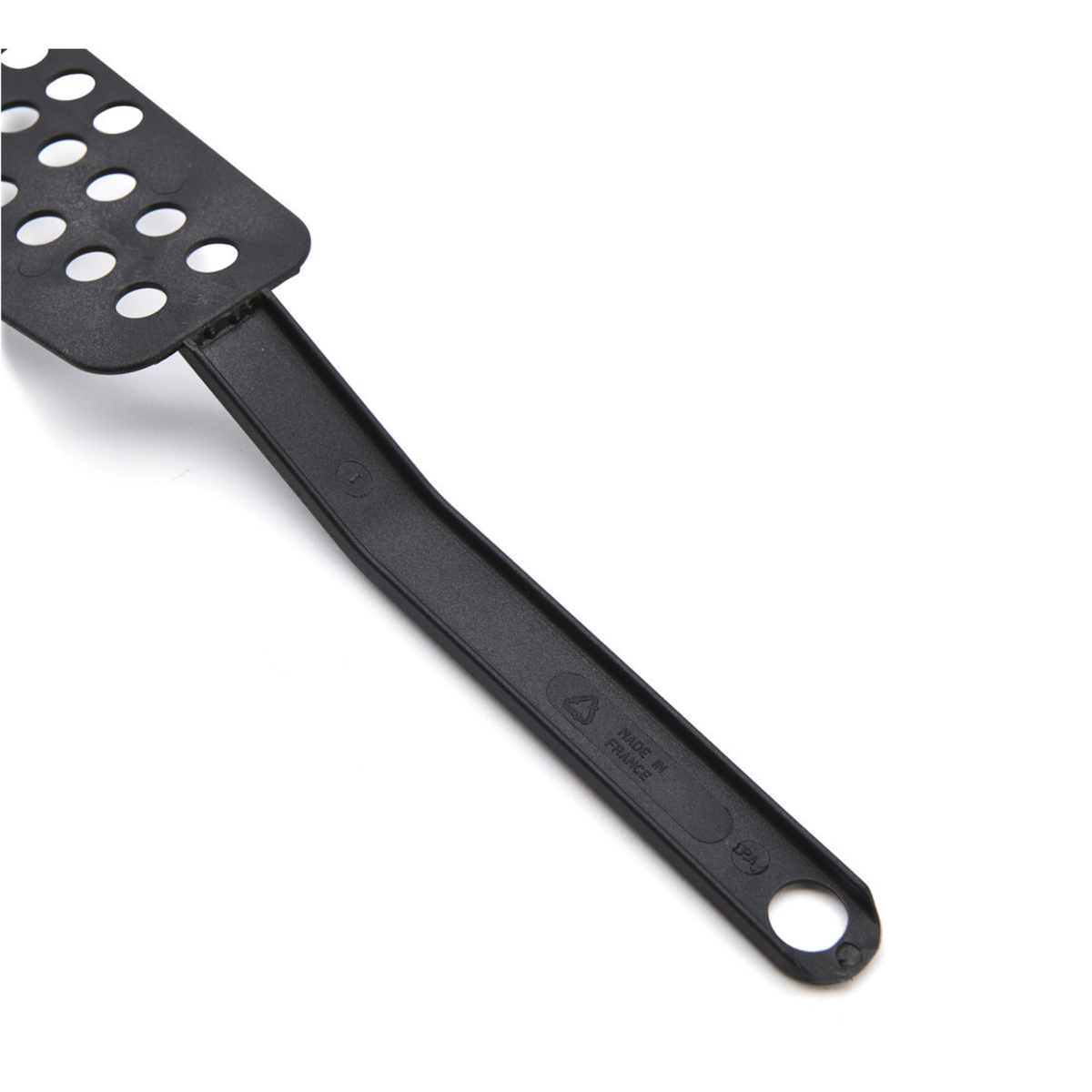 Spatule ajourée noire – détail du manche