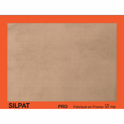 Tapis de cuisson Silpat Pro en silicone avec toile de verre, bord orange
