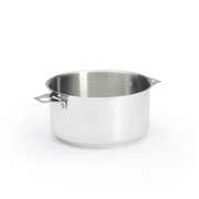 Faitout inox De Buyer vue de trois quarts