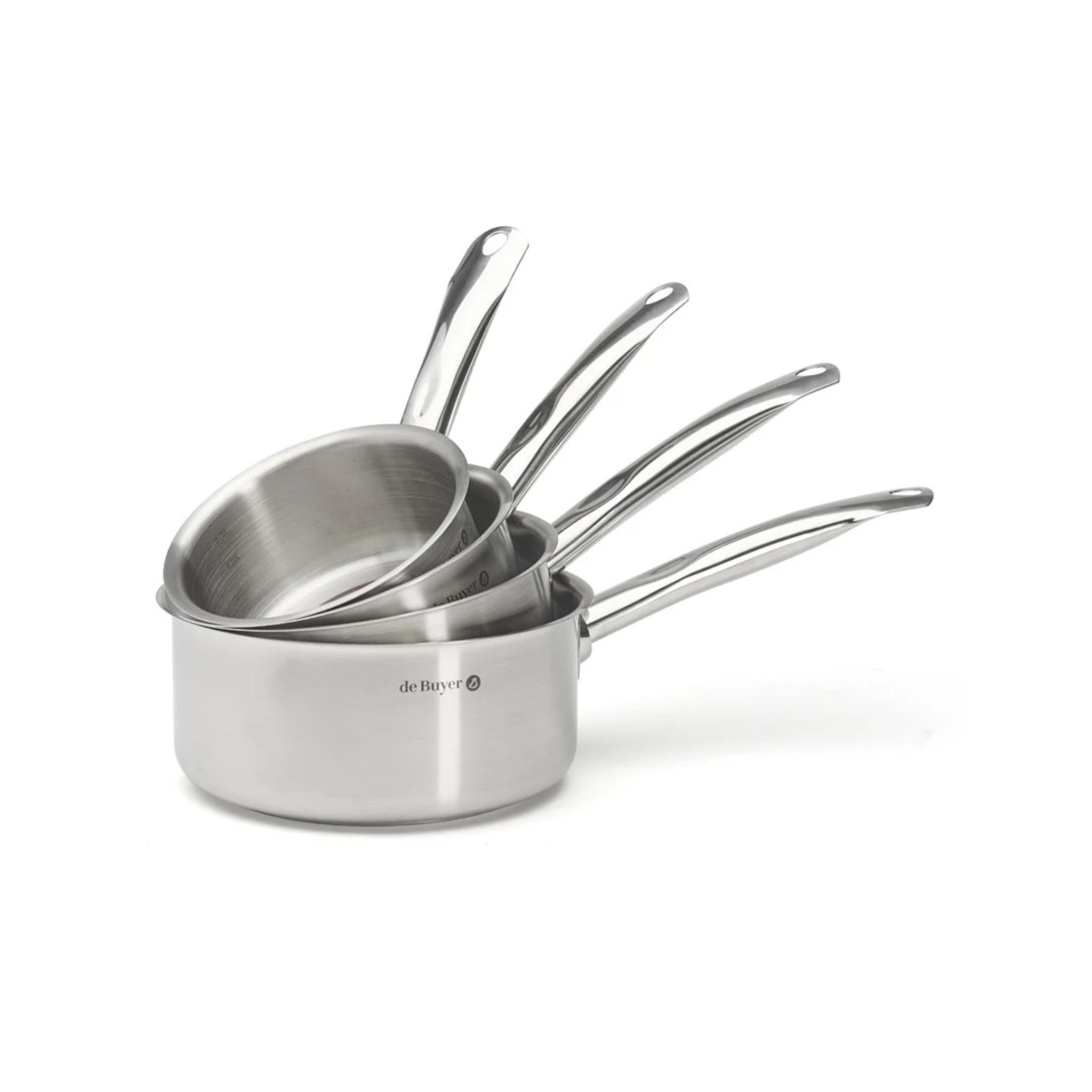 De Buyer - Lot de 4 casseroles inox Prim'Appety Ø 14-16-18-20 cm