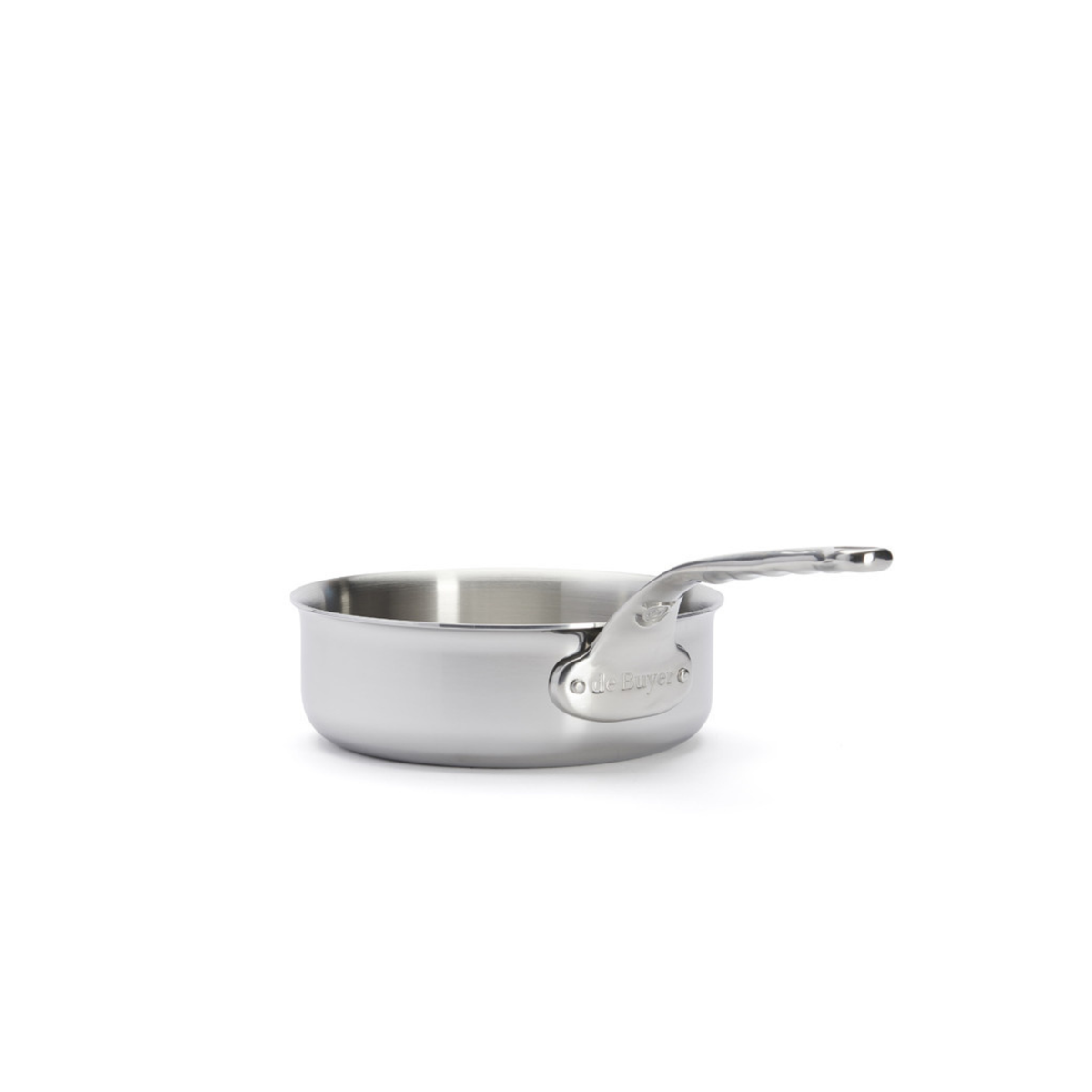 Sauteuse en inox De Buyer avec manche riveté