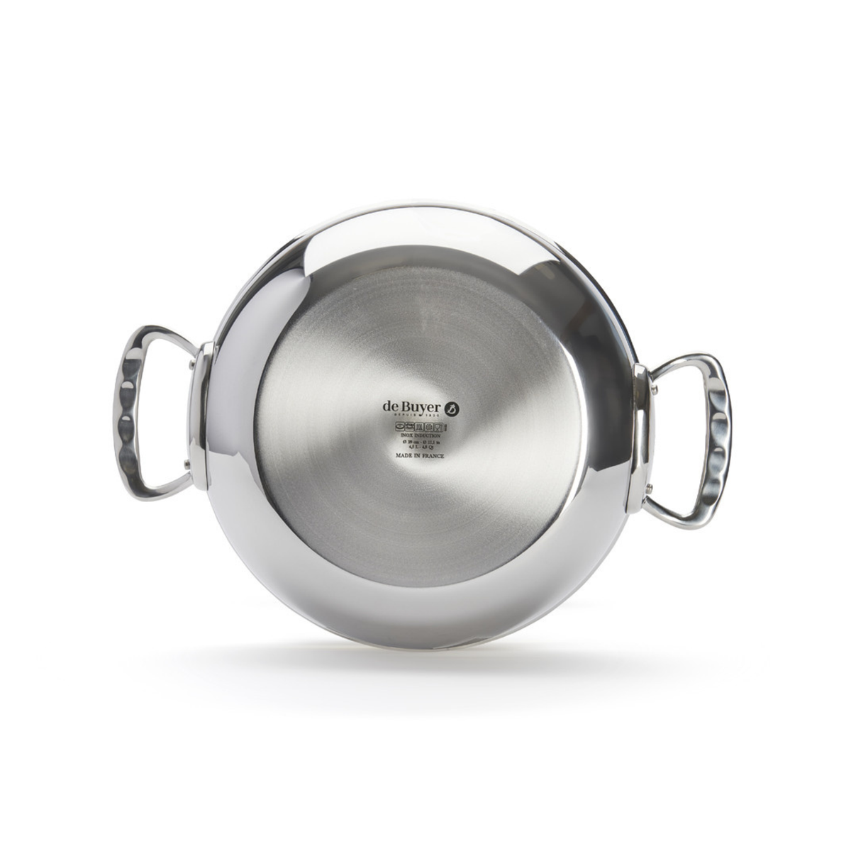 Fond de la sauteuse en inox De Buyer