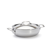 Sauteuse ronde en inox De Buyer avec couvercle