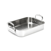 Plat à rôtir rectangulaire en inox De Buyer