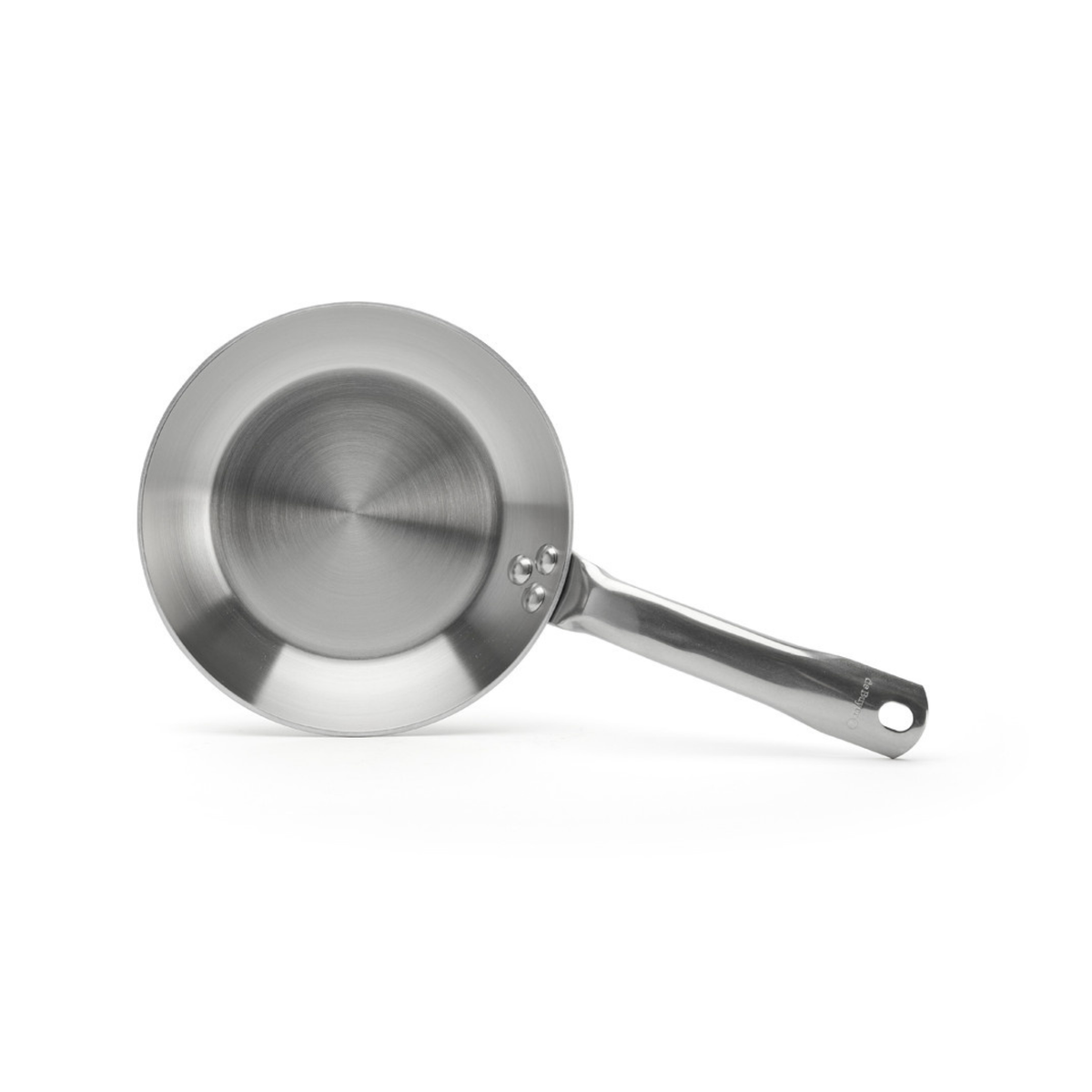 Intérieur de la poêle en inox De Buyer
