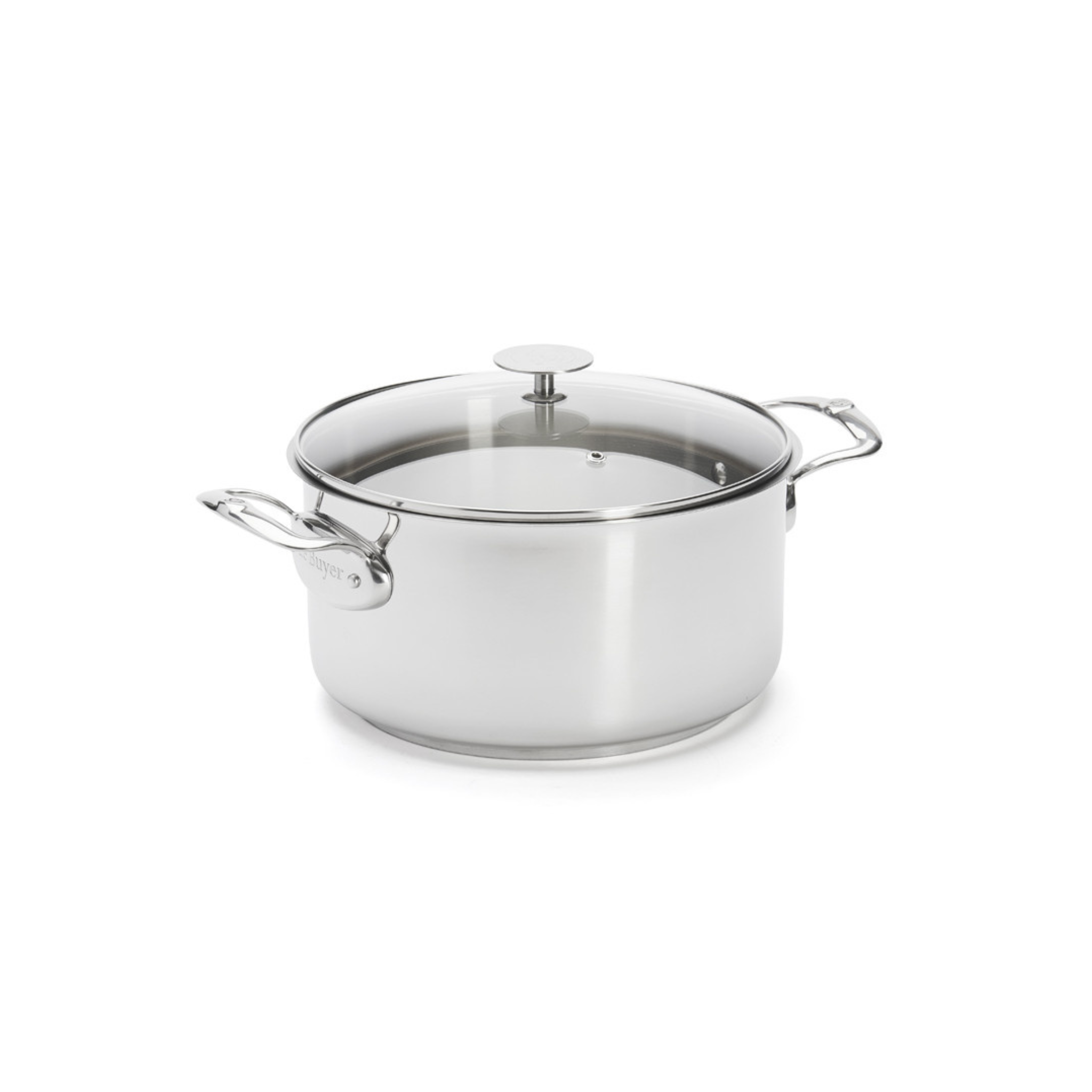 De Buyer - Faitout en inox avec couvercle en verre MILADY