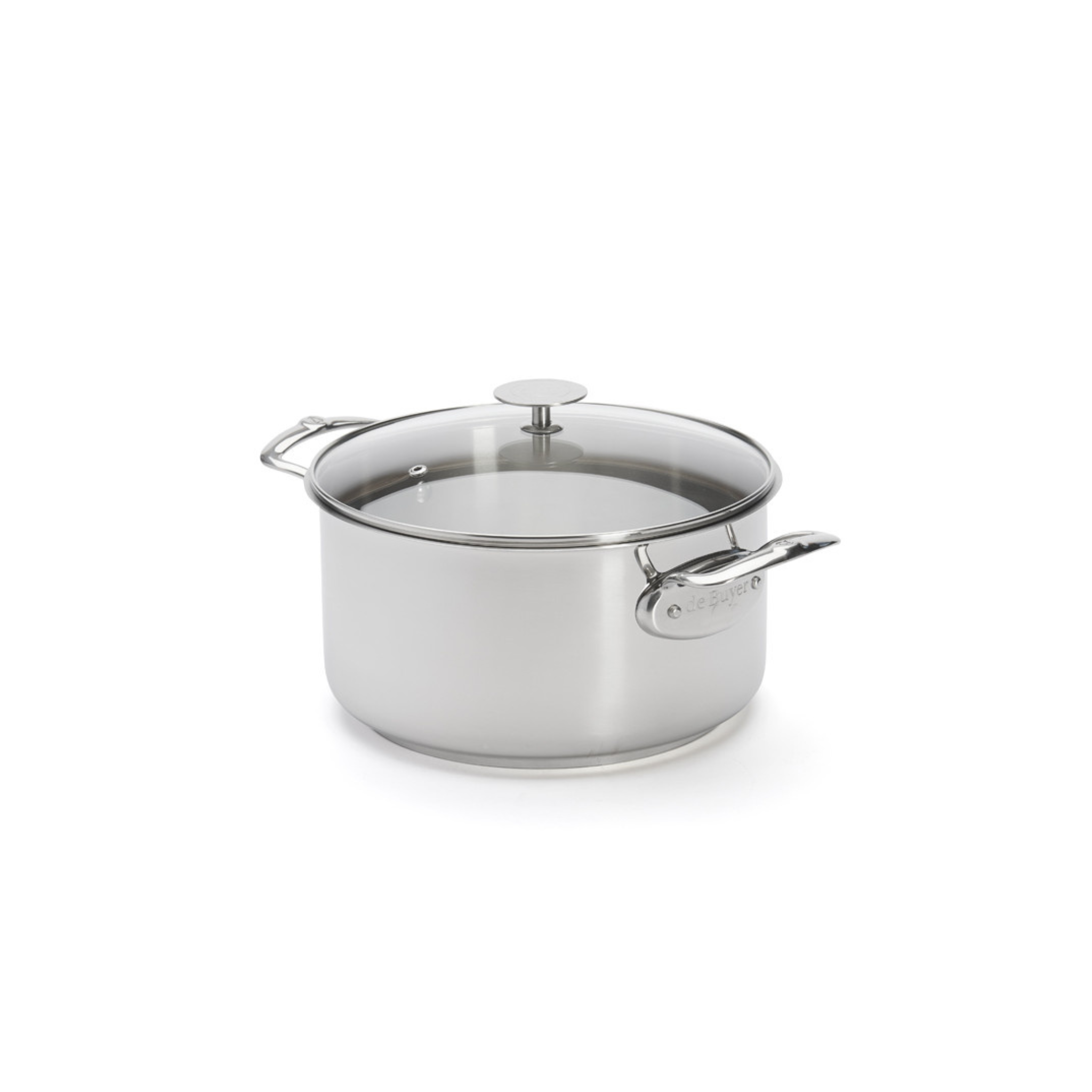 De Buyer - Faitout en inox avec couvercle en verre MILADY