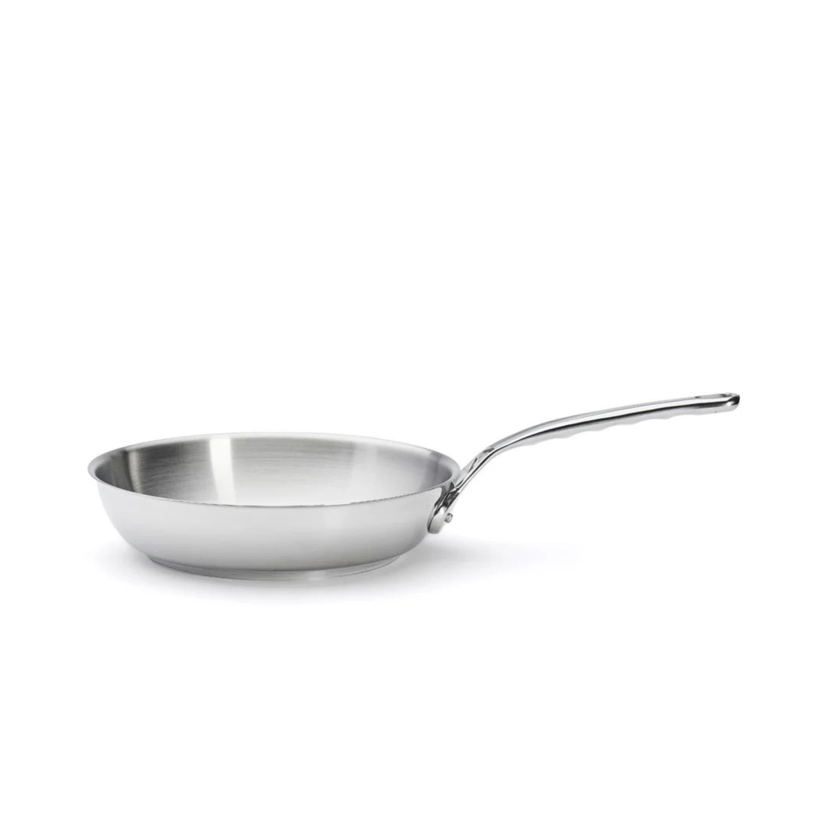 Poêle en inox De Buyer vue de profil