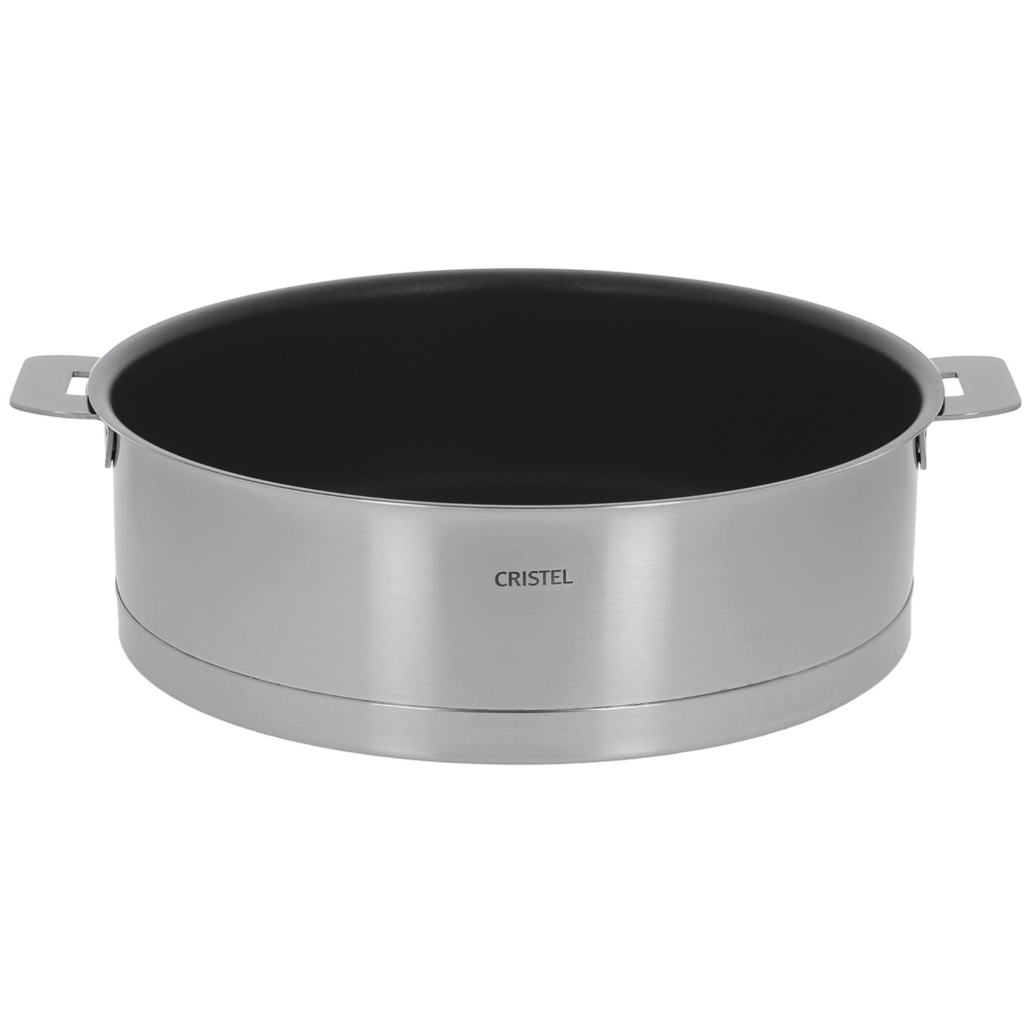 Cristel - Sauteuse antiadhésive en inox brossé amovible Strate Ø 24 cm