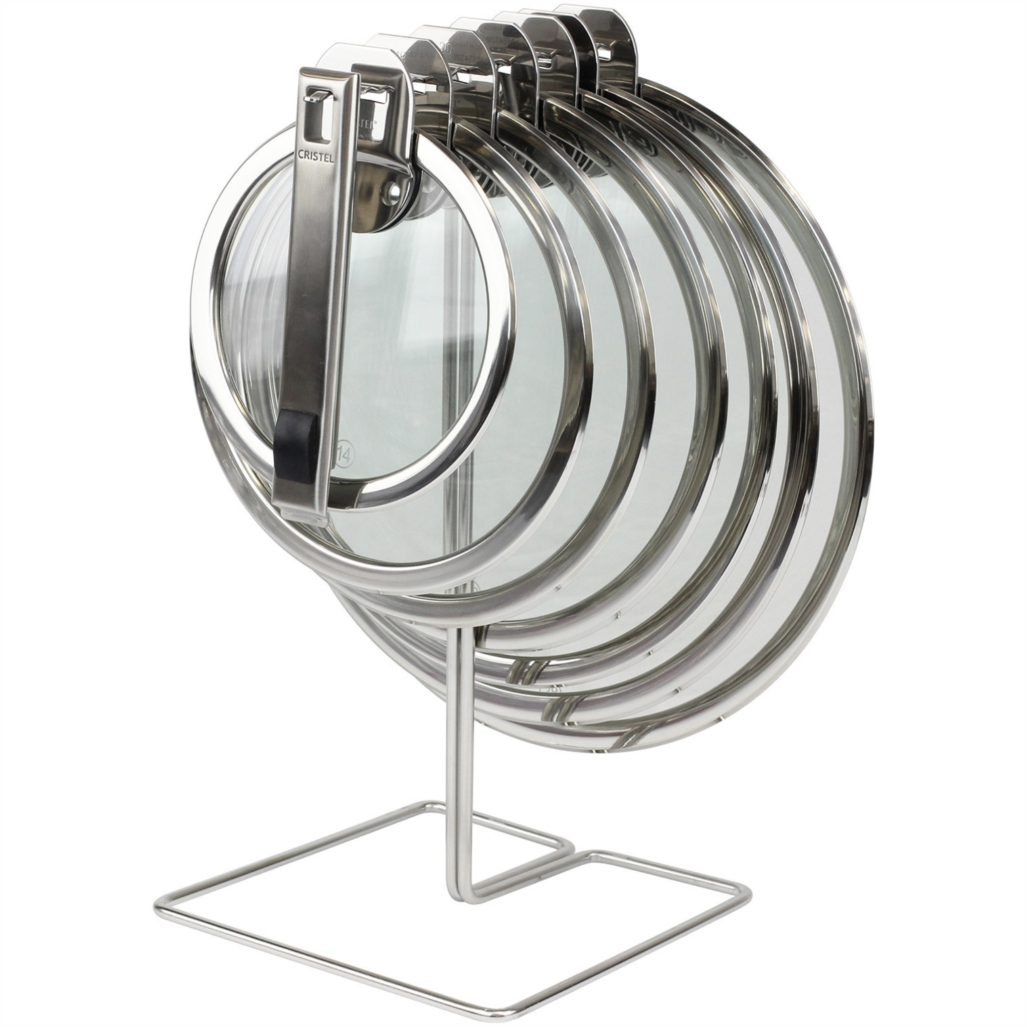 Cristel - Couvercle plat en verre trempé amovible Strate