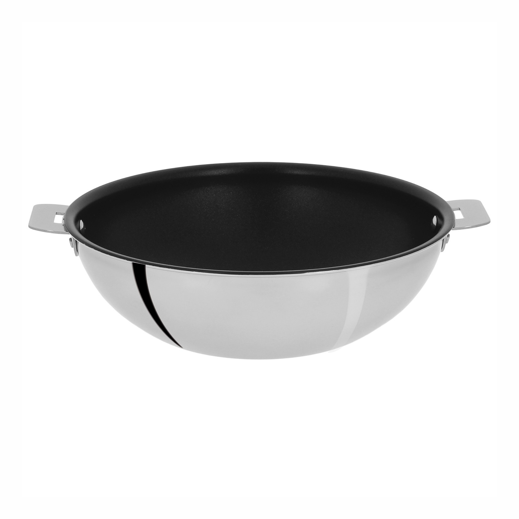 Cristel - Wok en inox antiadhésif Excelliss®+ Casteline Amovible Ø28 cm