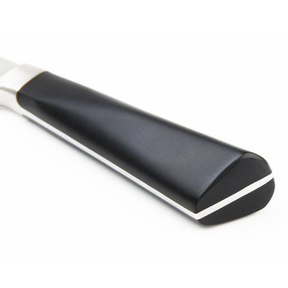Manche noir ergonomique du couteau de chef Cristel