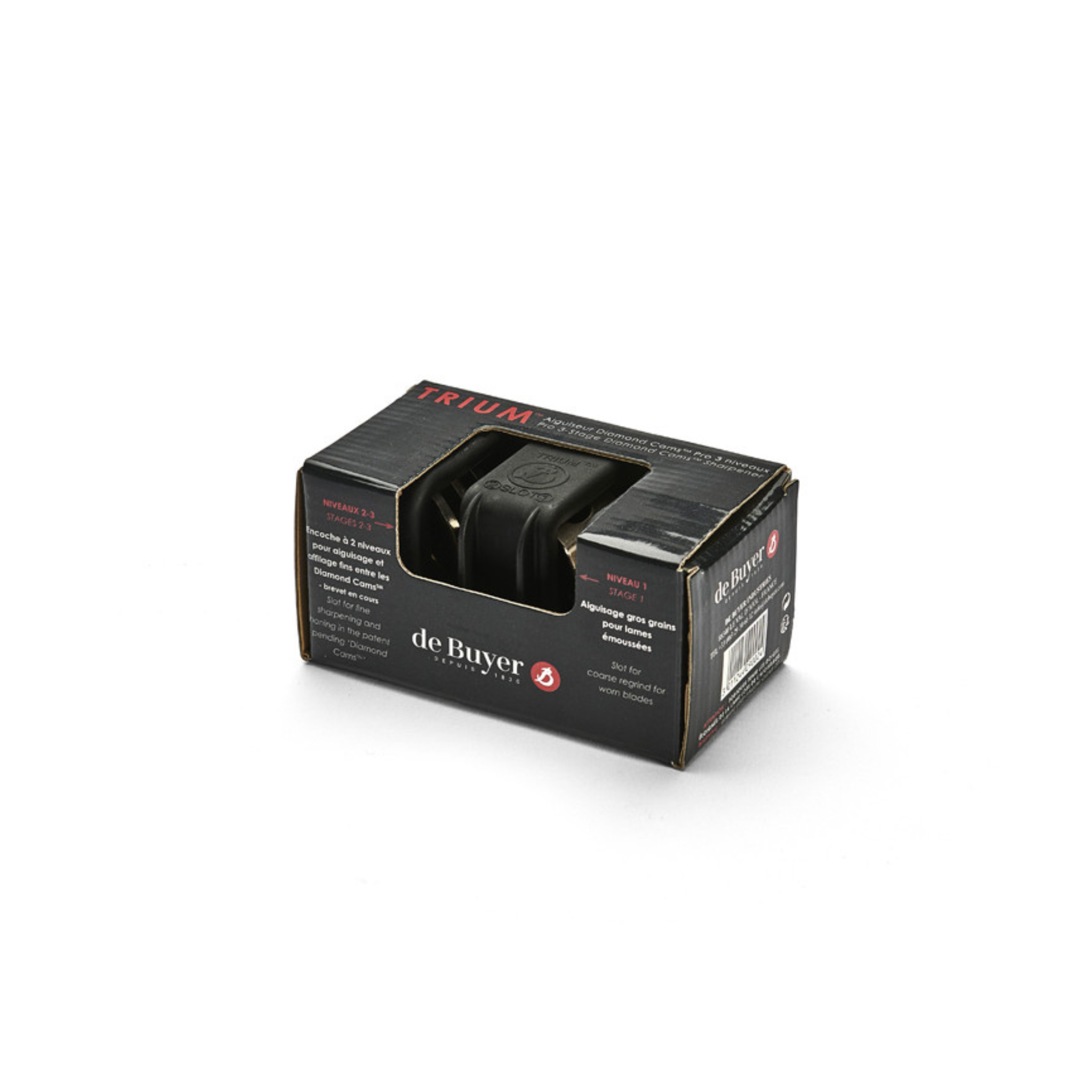 De Buyer - Aiguiseur 3 niveaux TRIUM