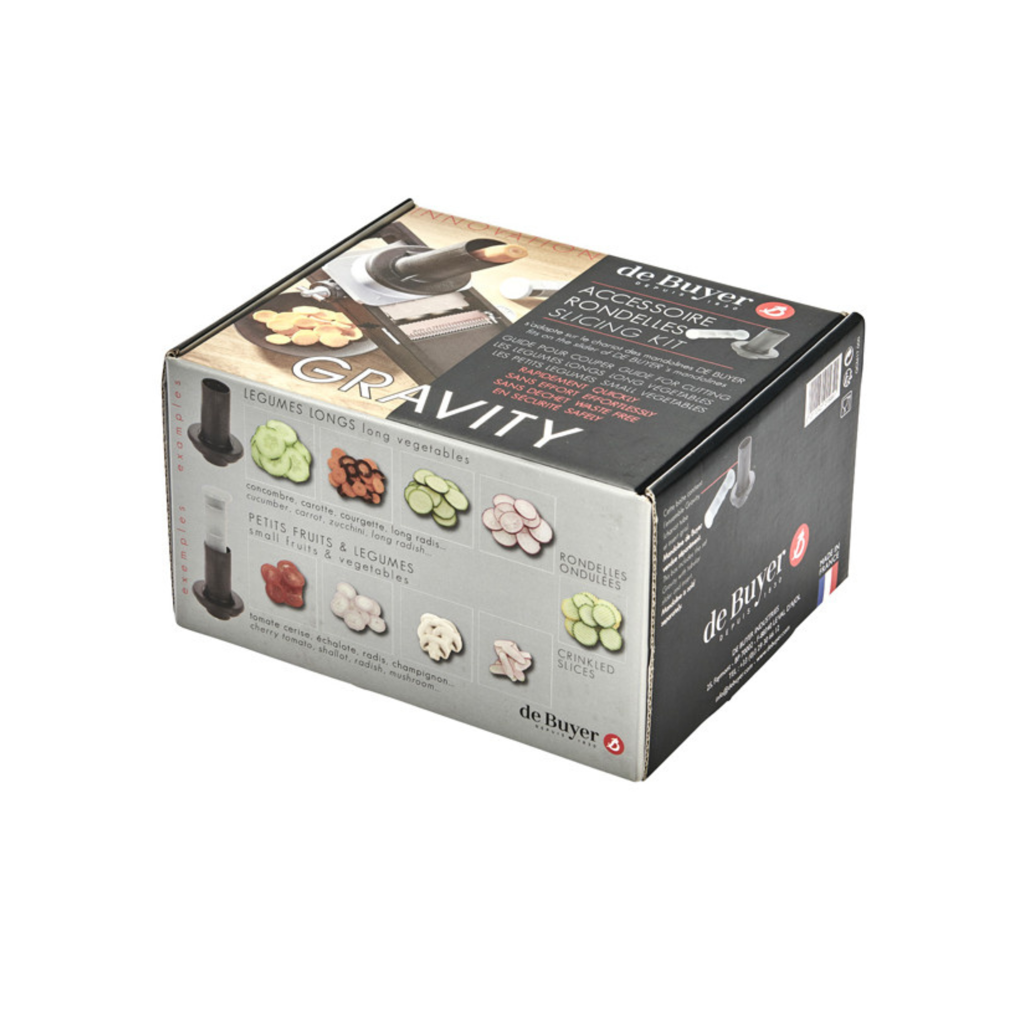 De Buyer - Kit Coupe Rondelles GRAVITY pour Mandolines