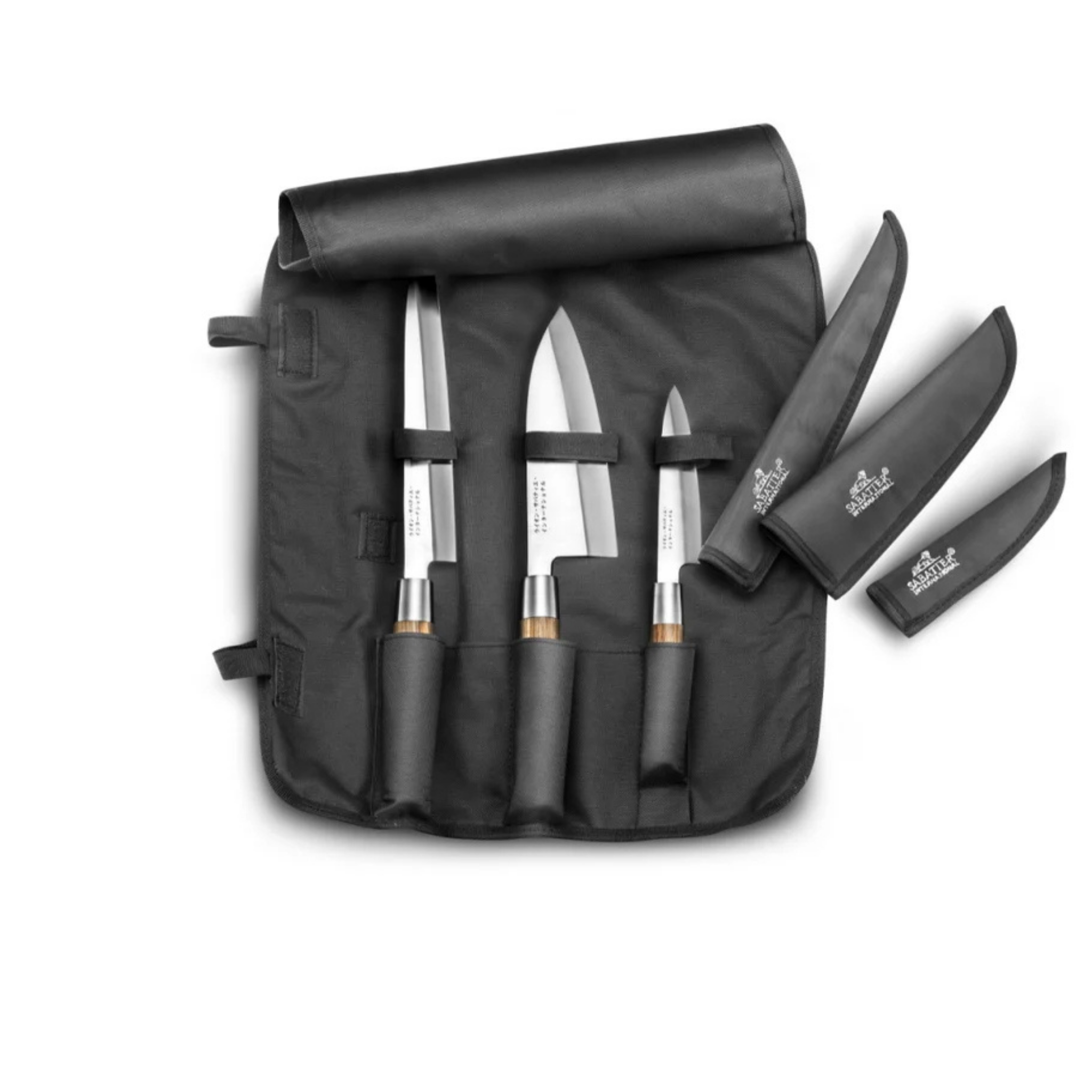 Sabatier - Trousse Souple avec Couteaux Japonais 3 pièces