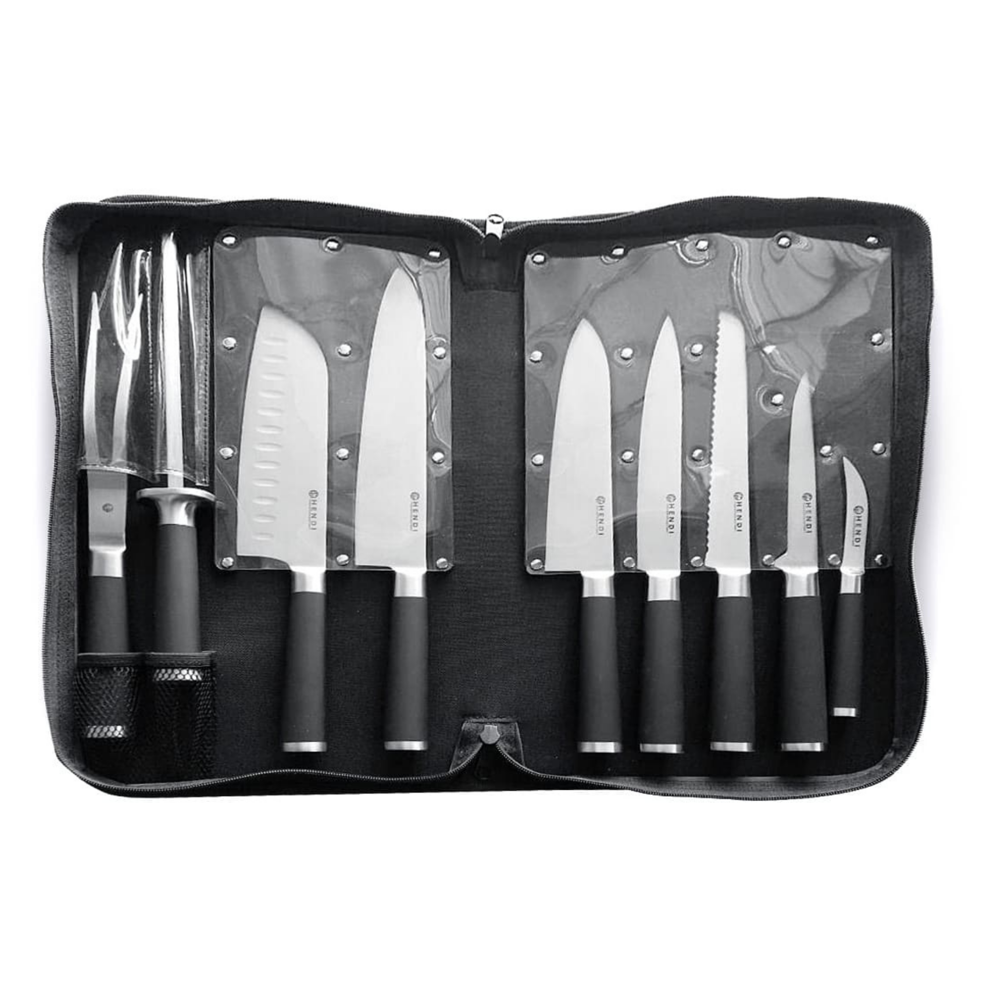 Hendi - Trousse 9 couteaux professionnels