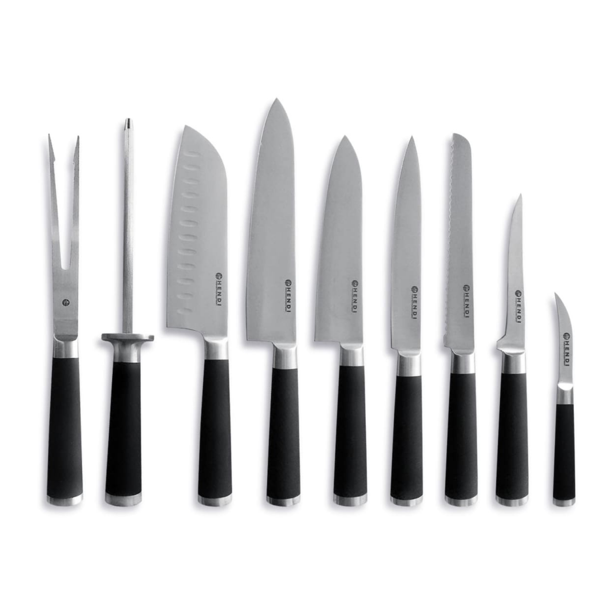 Hendi - Trousse 9 couteaux professionnels