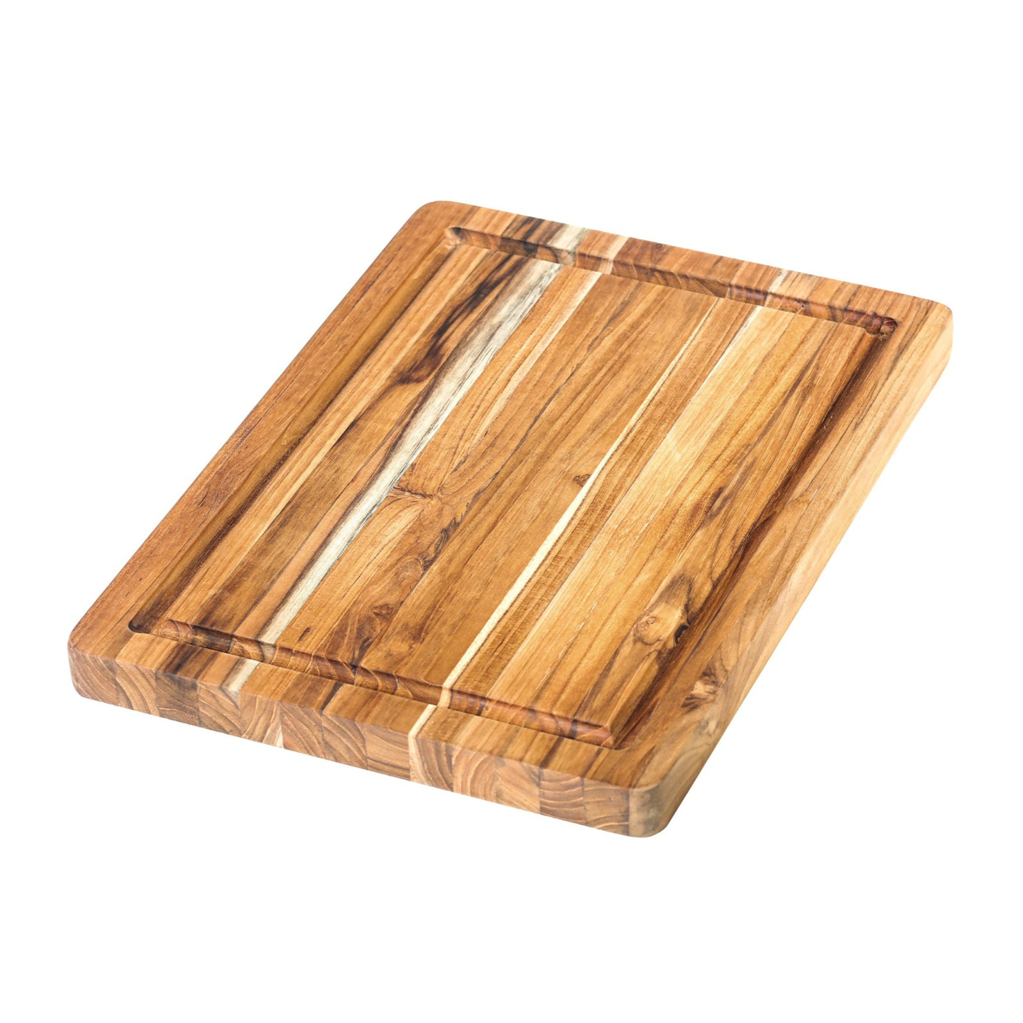 Cristel - Planche en Teck Bois de Fil avec Rigole Scandi 36 x 26 cm