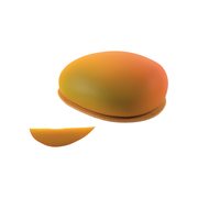Entremets en forme de mangue
