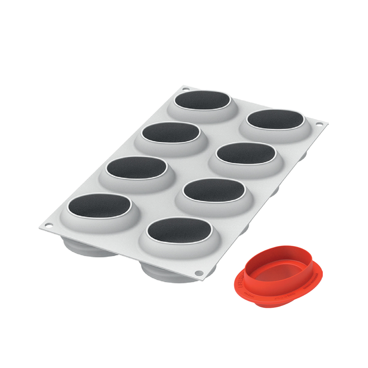 Moule silicone 15 empreintes ovales