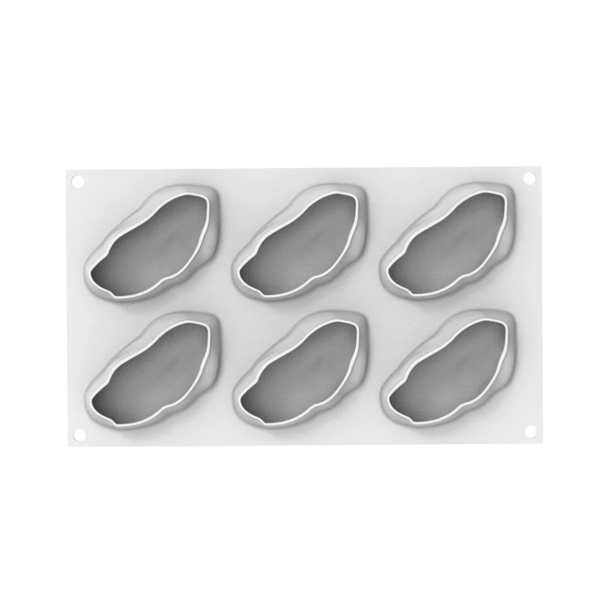 Moule silicone empreintes pistache