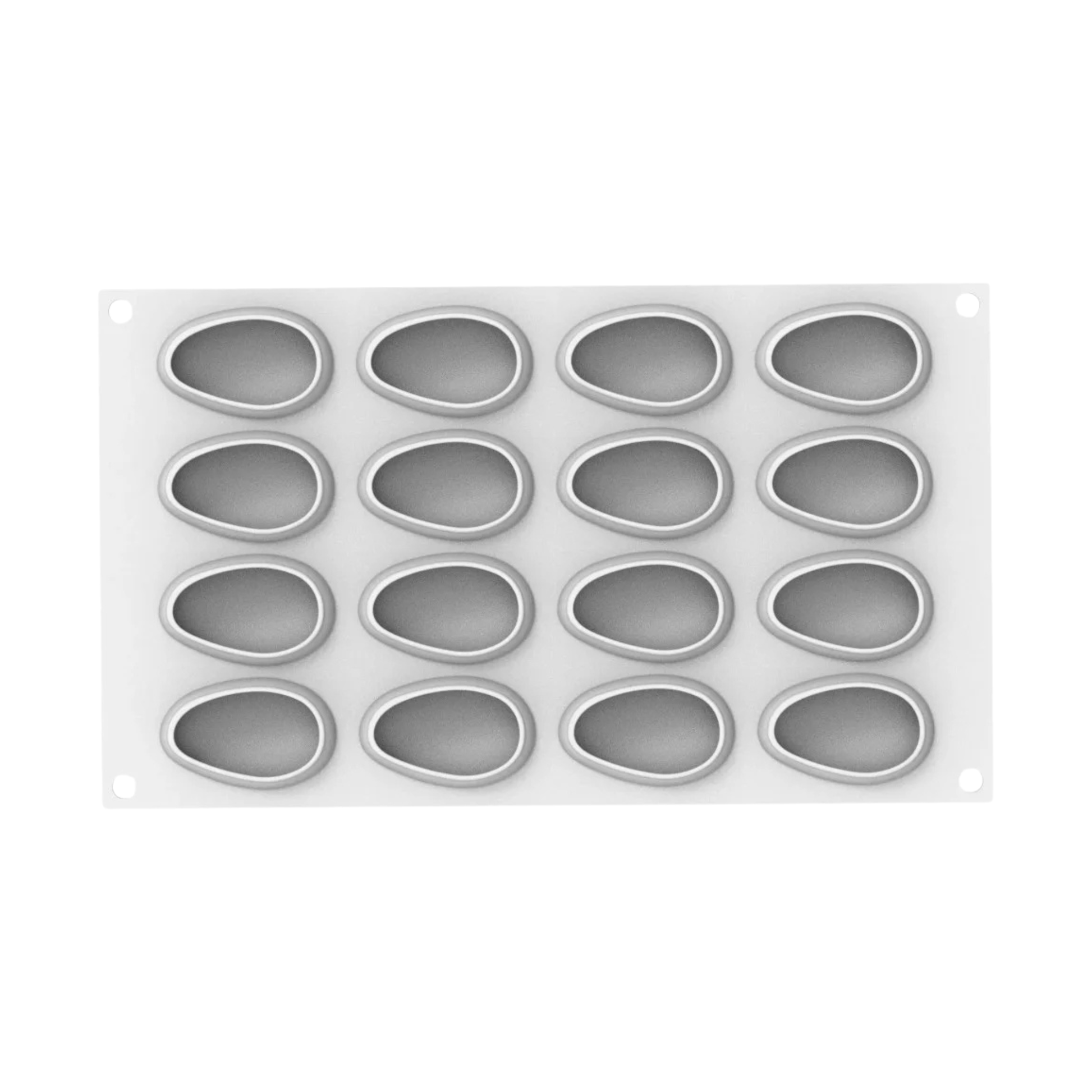 Moule silicone forme mangue 