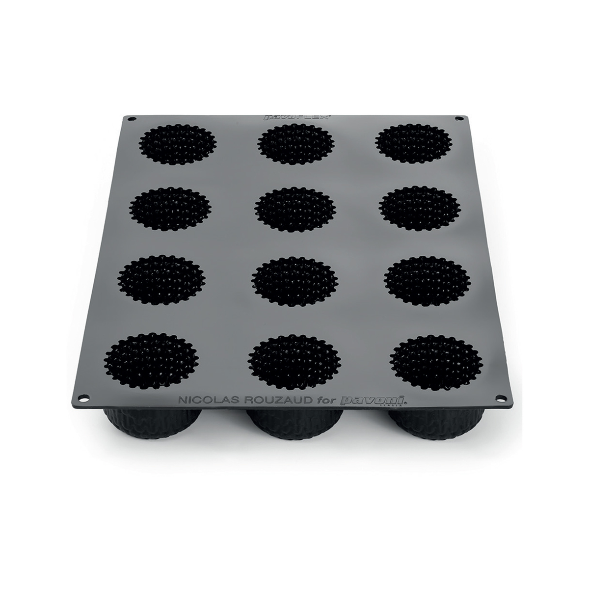 Moule silicone effet tricot  décor floral