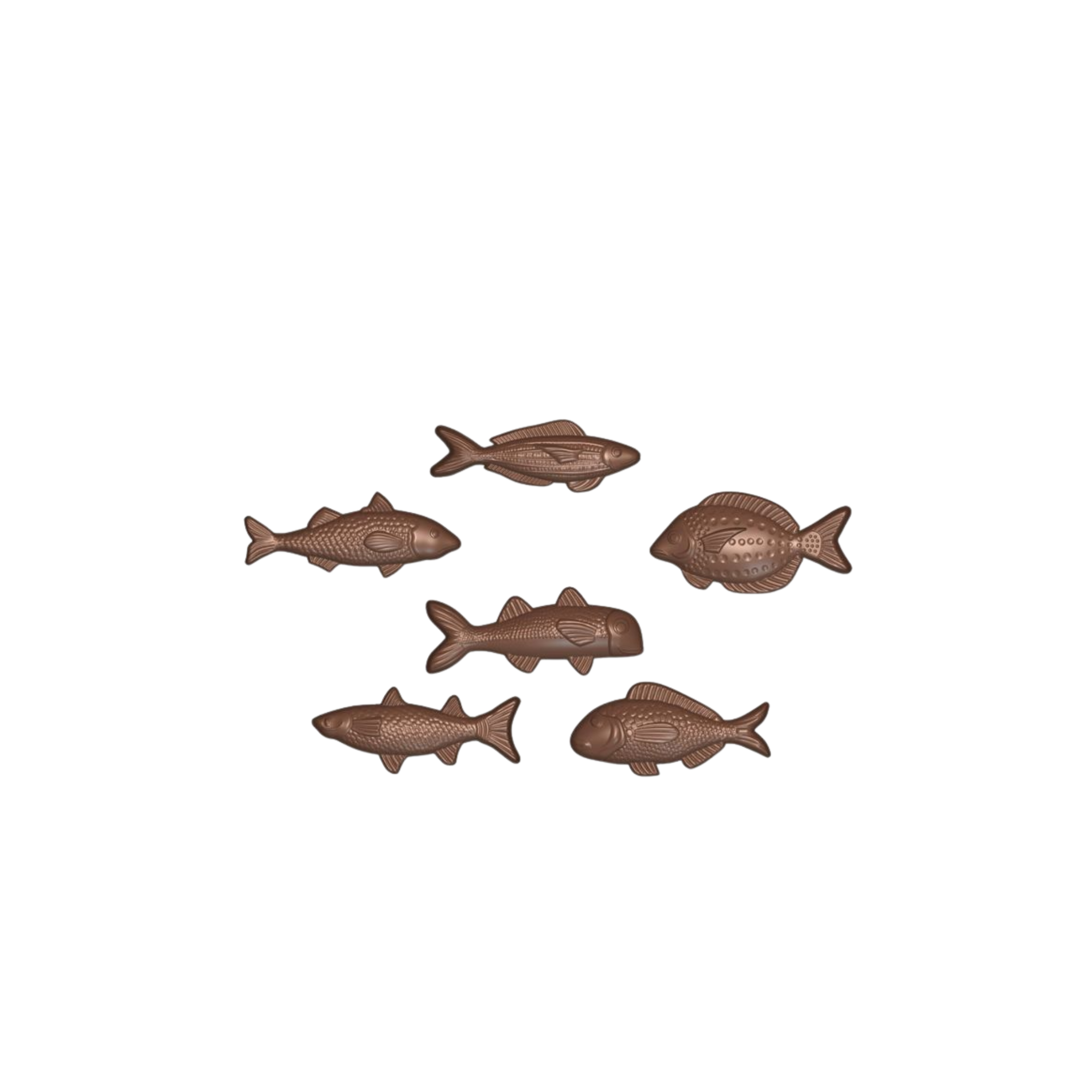 Mallard Ferrière - Moule à chocolat 21 Fritures poisson