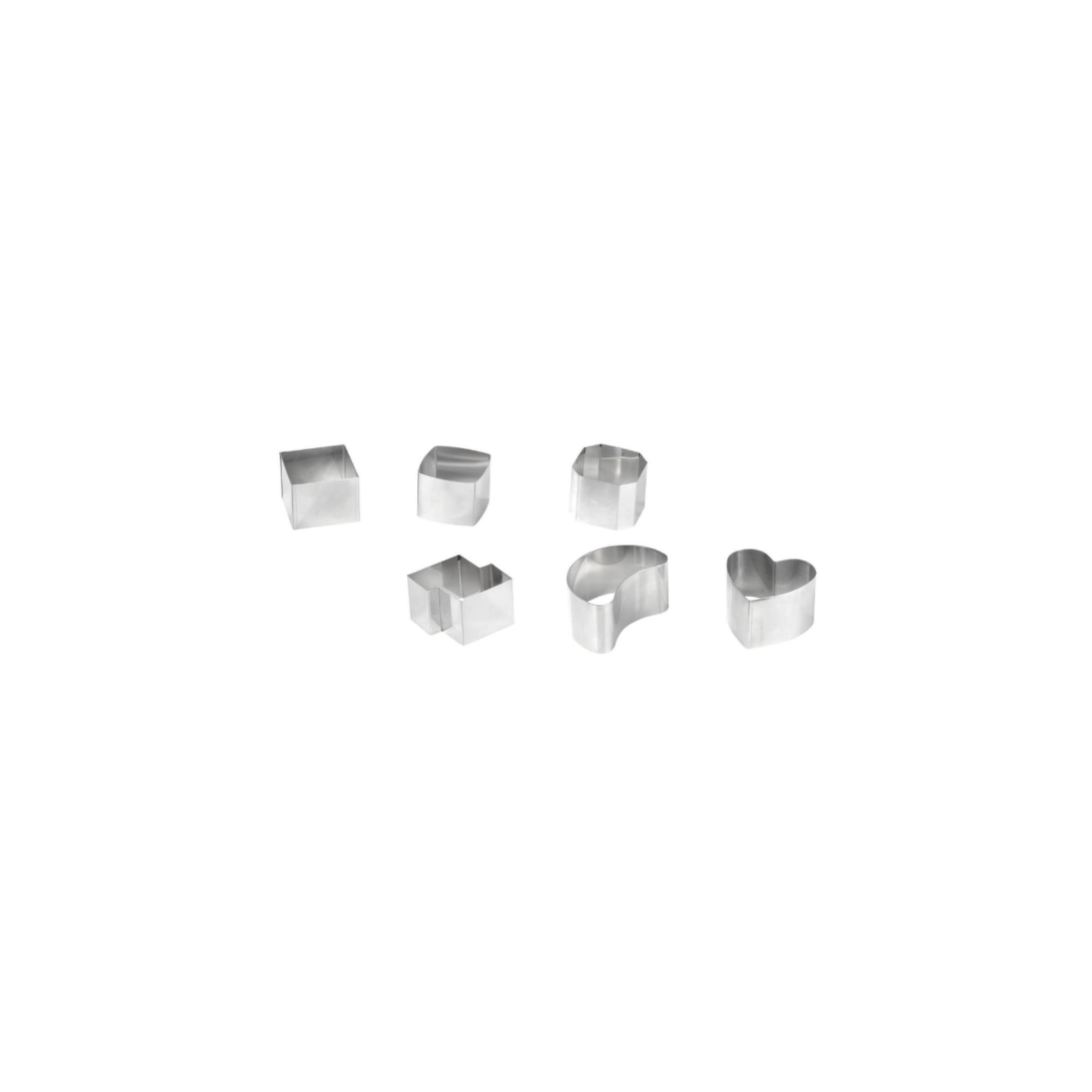 Mallard Ferrière - Lot de 6 formes Tekno en inox