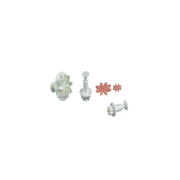 Lot de 3 emporte-pièces poussoirs fleurs pour pâtisserie
