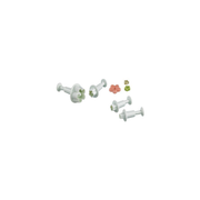 Lot de 4 emporte-pièces poussoirs fleurs pour pâtisserie
