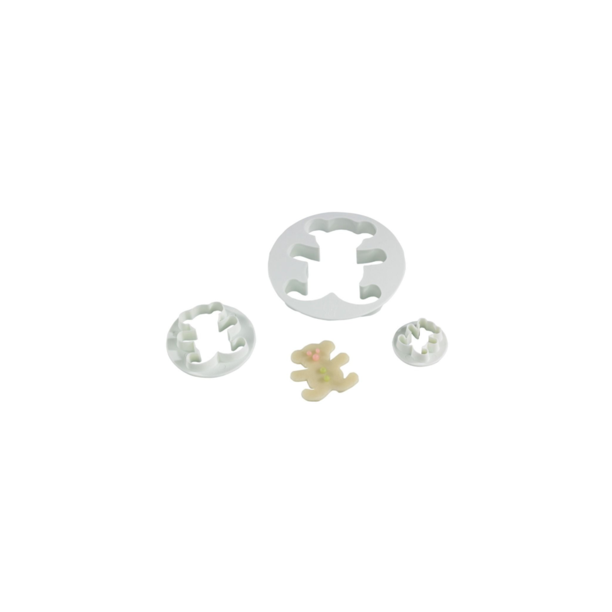 Mallard Ferrière - Lot de 3 découpoirs oursons - Ø 22/40/68 mm